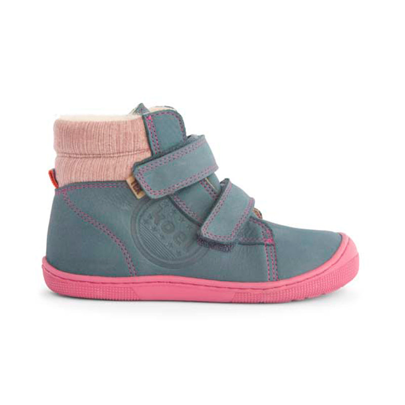 KOEL Barefoot Kinderstiefel - DEAN 2.0 WP WOOL - turquoise