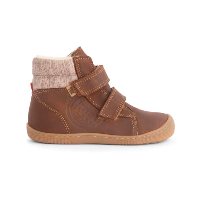 KOEL Barefoot Kinderstiefel - DEAN 2.0 WP WOOL - chocolate