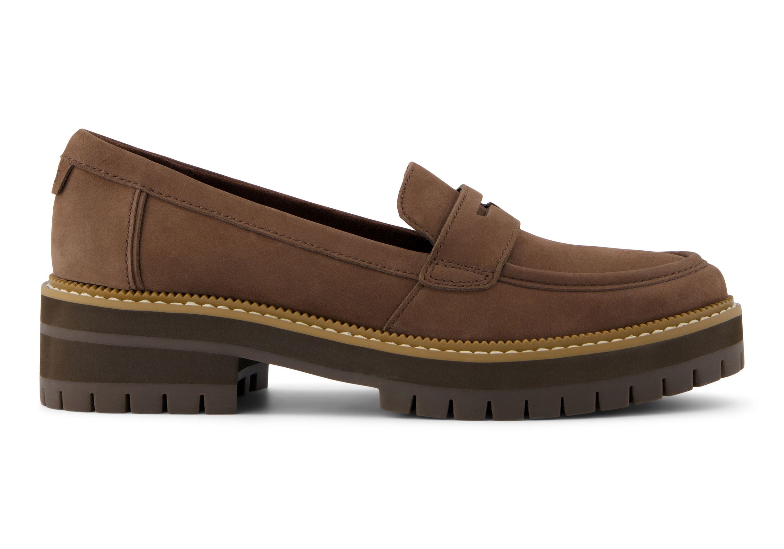 TOMS Damenschuhe CARA WIDE LOAFER  10022597 oak brown