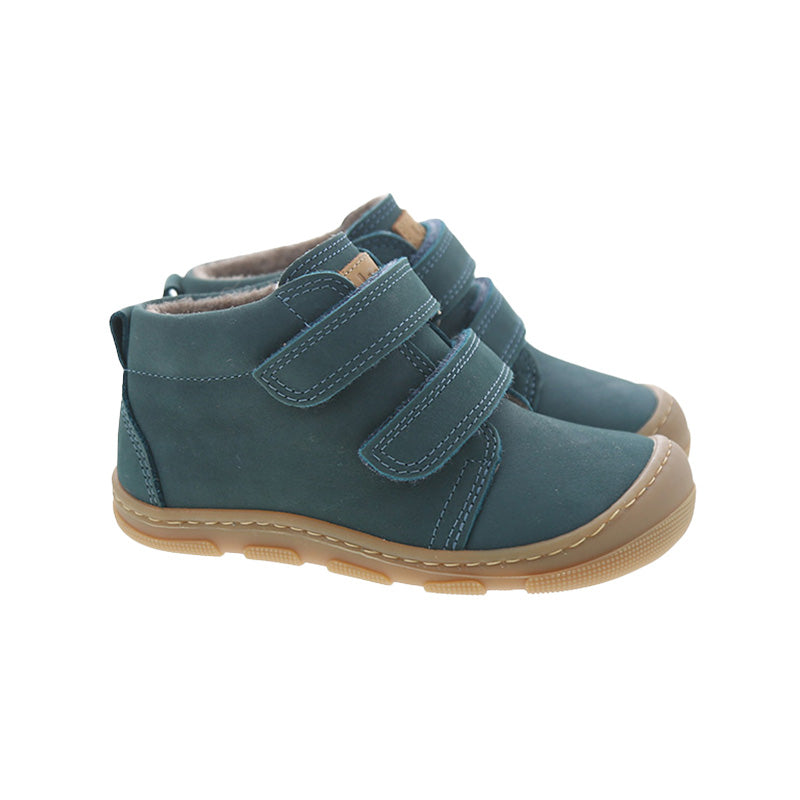 KOEL Barefoot Kinderschuhe - KARI WOOL extra weit - turqoise