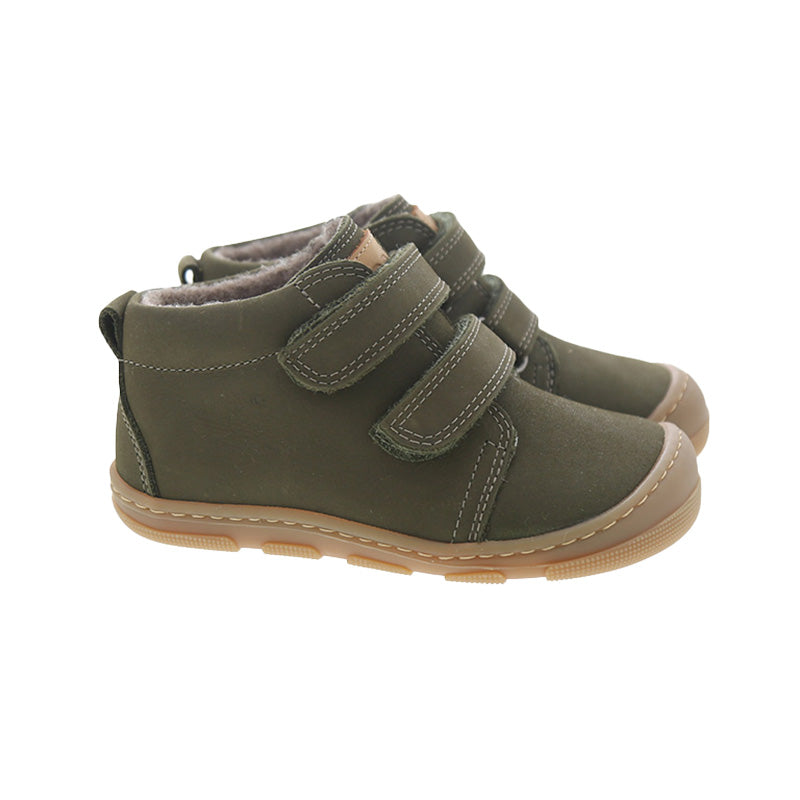 KOEL Barefoot Kinderschuhe - KARI WOOL extra weit - green