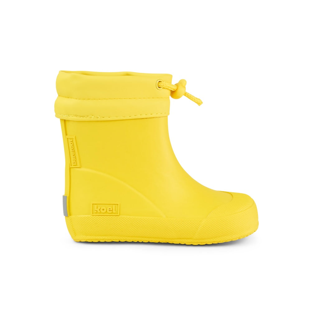 KOEL Barefoot Gummistiefel für Kleinkinder WELLIE yellow