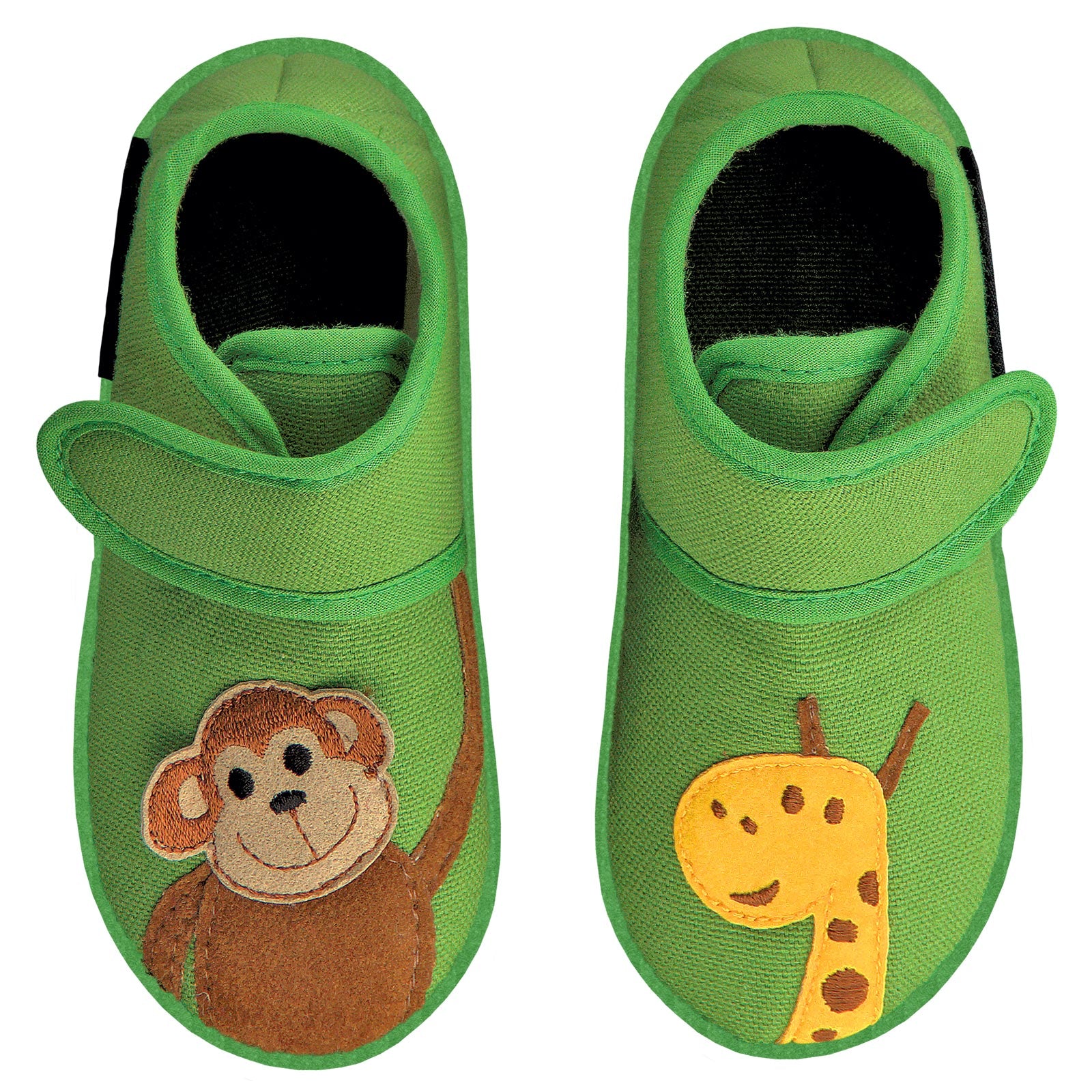 NANGA Kinderschuhe - Hausschuhe AFFE 2.0 grün