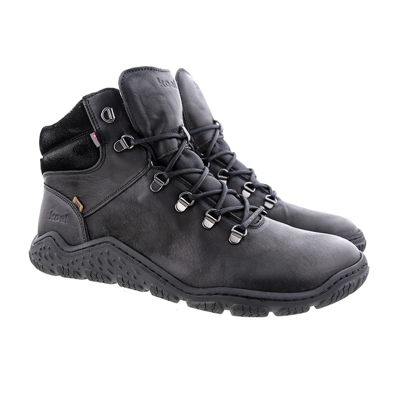 KOEL Herrenschuhe Barefoot Boots - RIKO MERINO - black