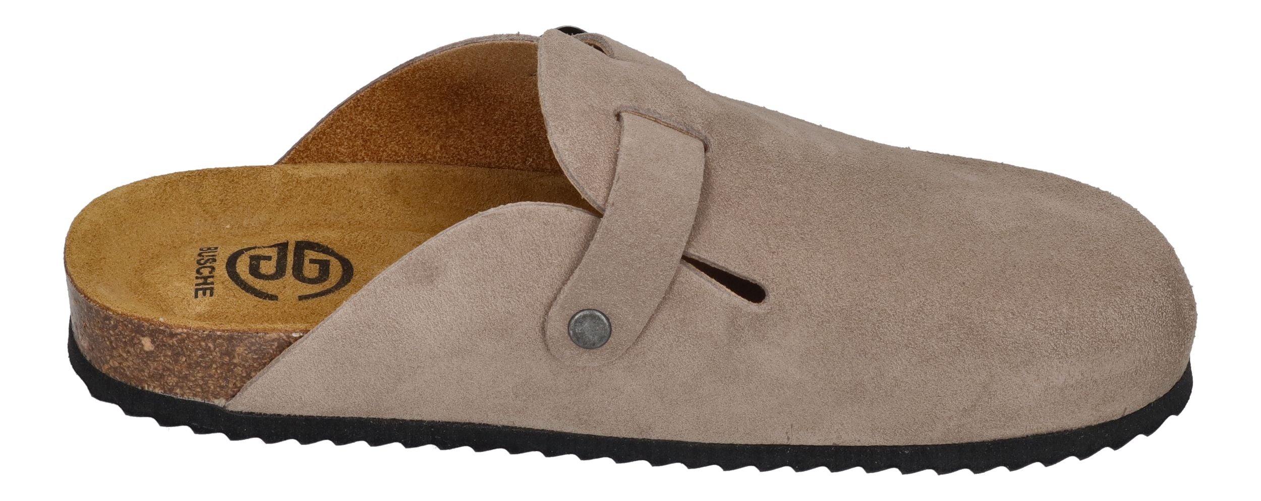 BUSCHE Damenschuhe Clogs - AMSTERDAM 281539 - ceniza