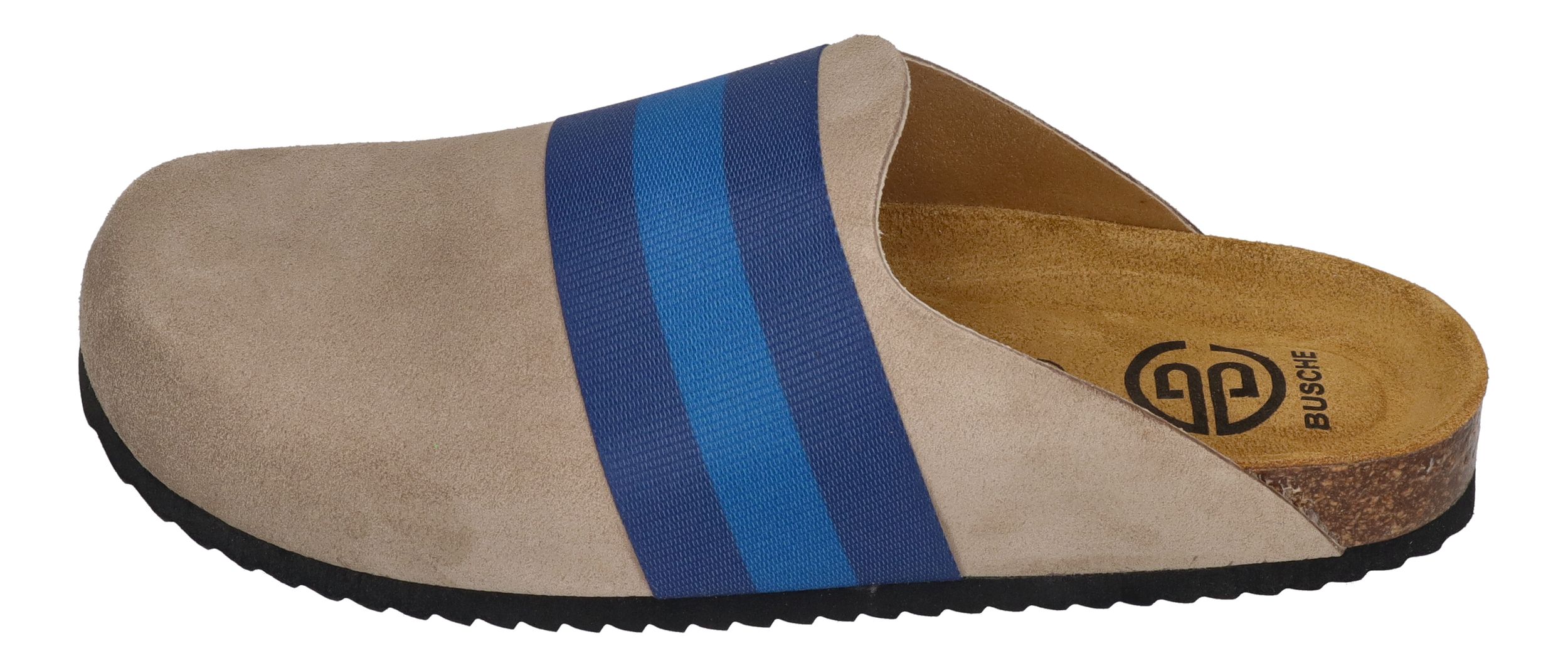 BUSCHE Damenschuhe Clogs - RIVA 21125 - grey cobalt