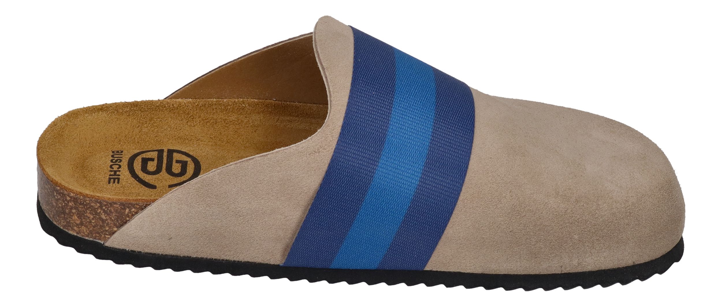 BUSCHE Damenschuhe Clogs - RIVA 21125 - grey cobalt
