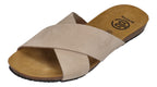 BUSCHE Damen Pantoletten Kreuzbandage TROPEZ 2125 hielo