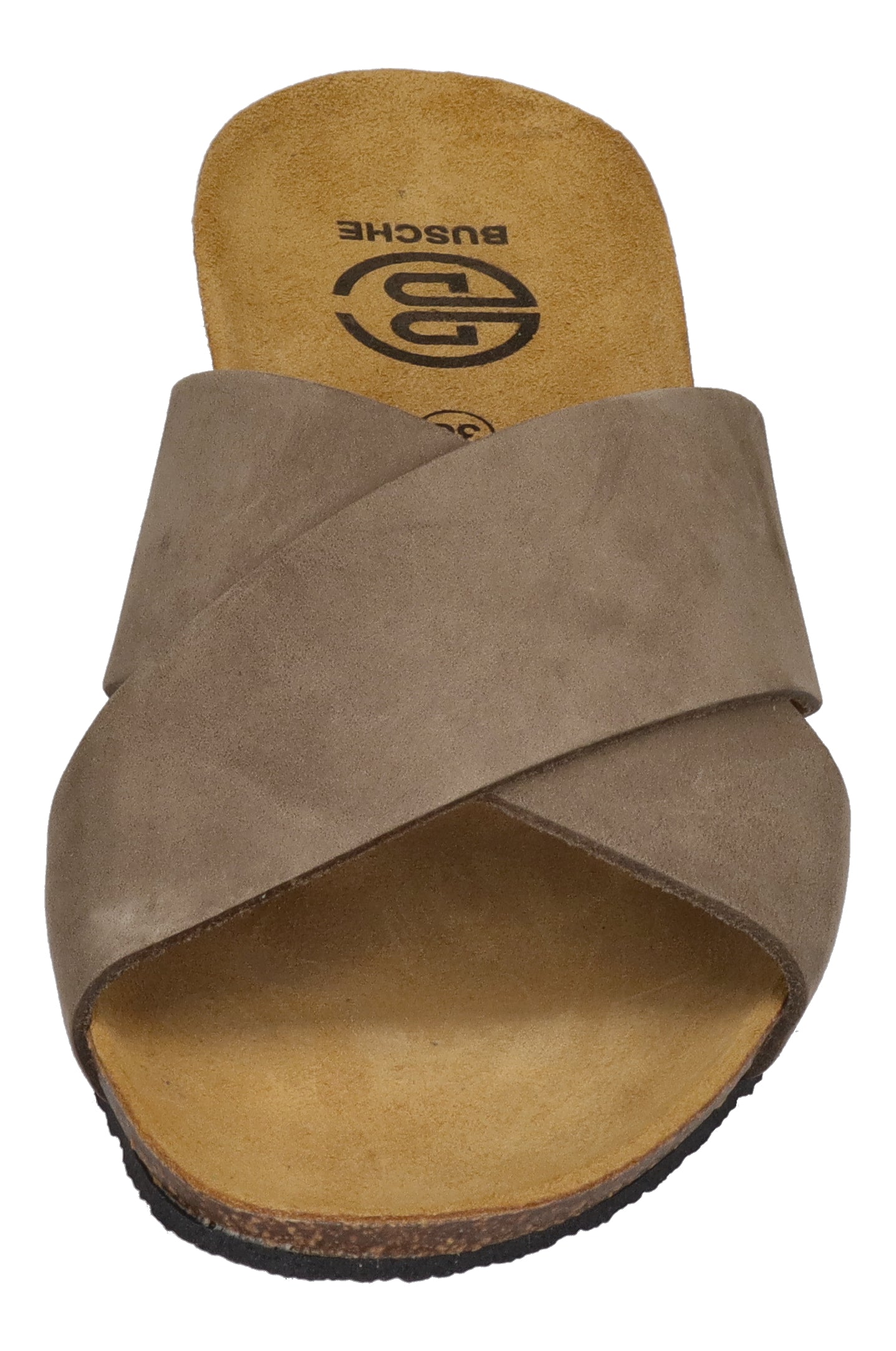 BUSCHE Damen Pantoletten Kreuzbandage TROPEZ 2125 kaki