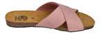 BUSCHE Damen Pantoletten Kreuzbandage TROPEZ 2125 rosa