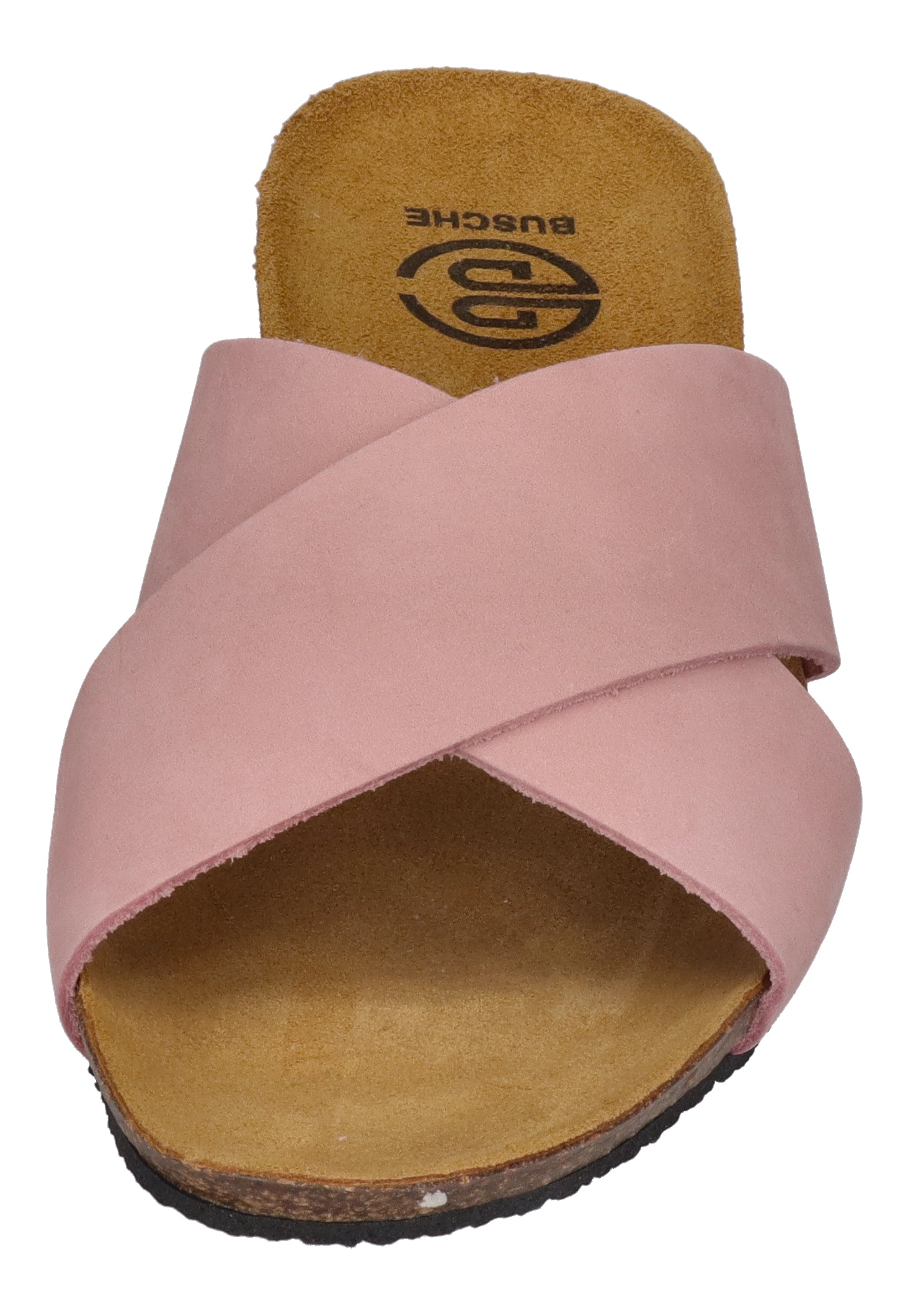 BUSCHE Damen Pantoletten Kreuzbandage TROPEZ 2125 rosa