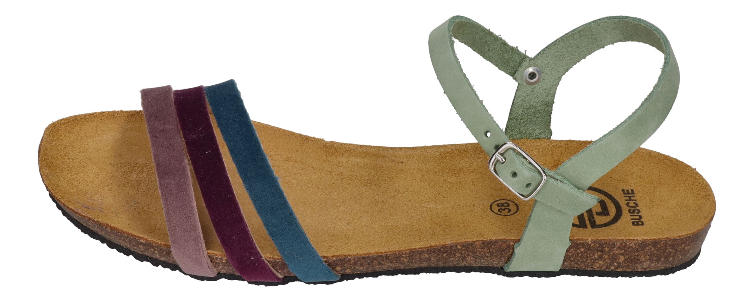 BUSCHE Damenschuhe Riemchen-Sandalen ELBA 2325 salvia