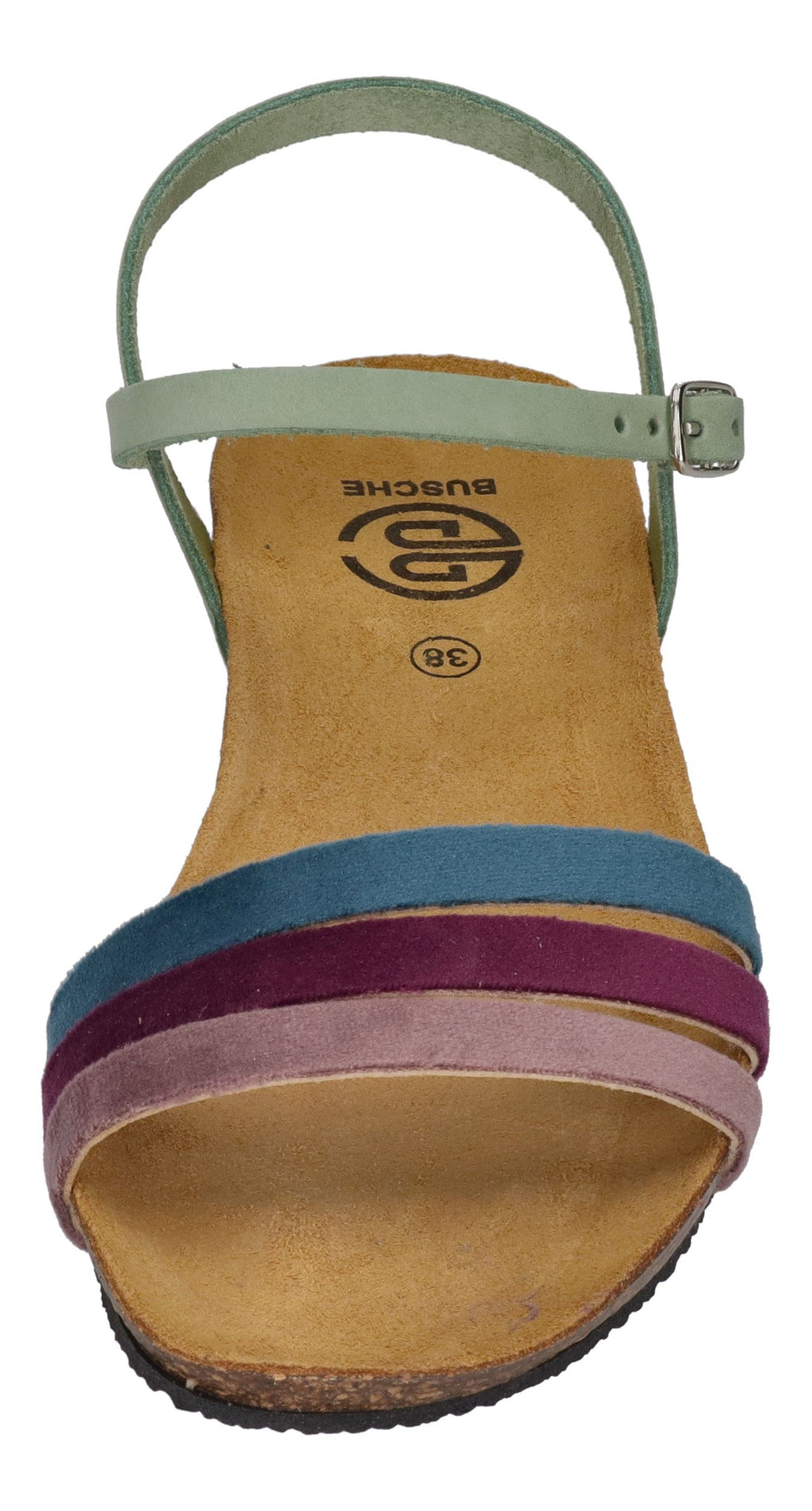 BUSCHE Damenschuhe Riemchen-Sandalen ELBA 2325 salvia