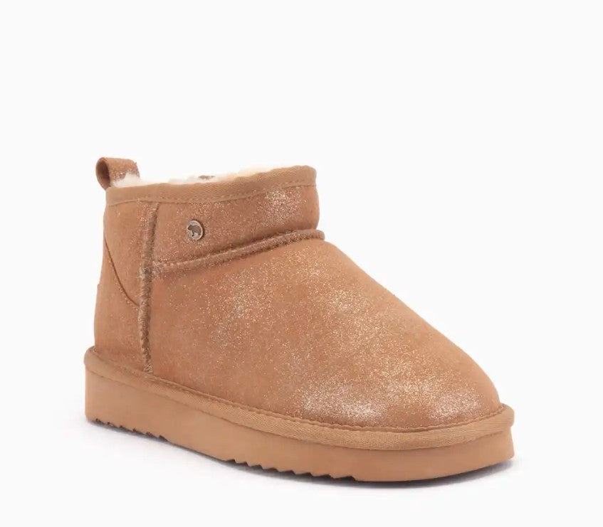 WARMBAT Damenschuhe Schaffell Booties DURACK metalic gold