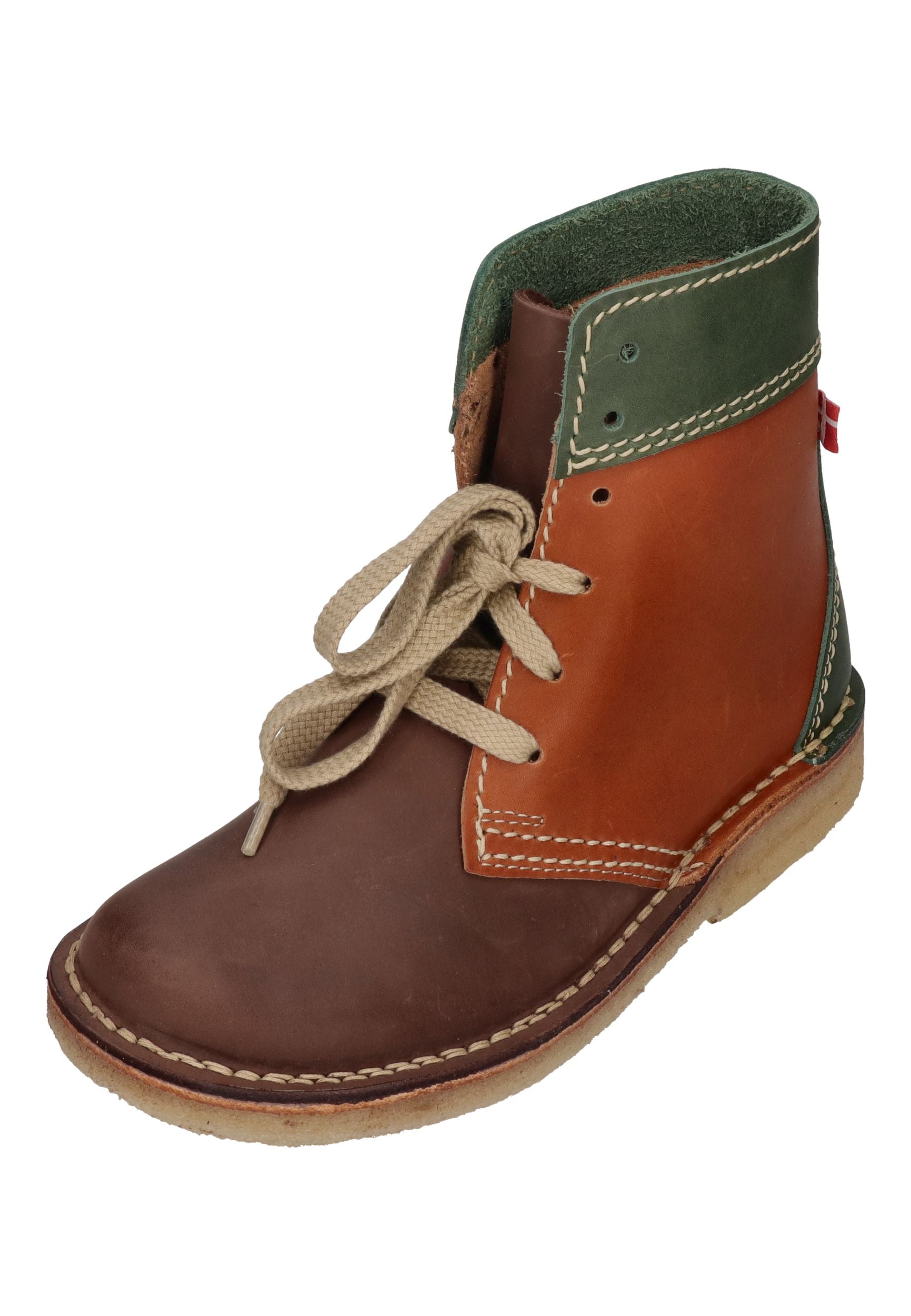 DUCKFEET gefütterte Damen-Boots Fåborg green brown cocoa