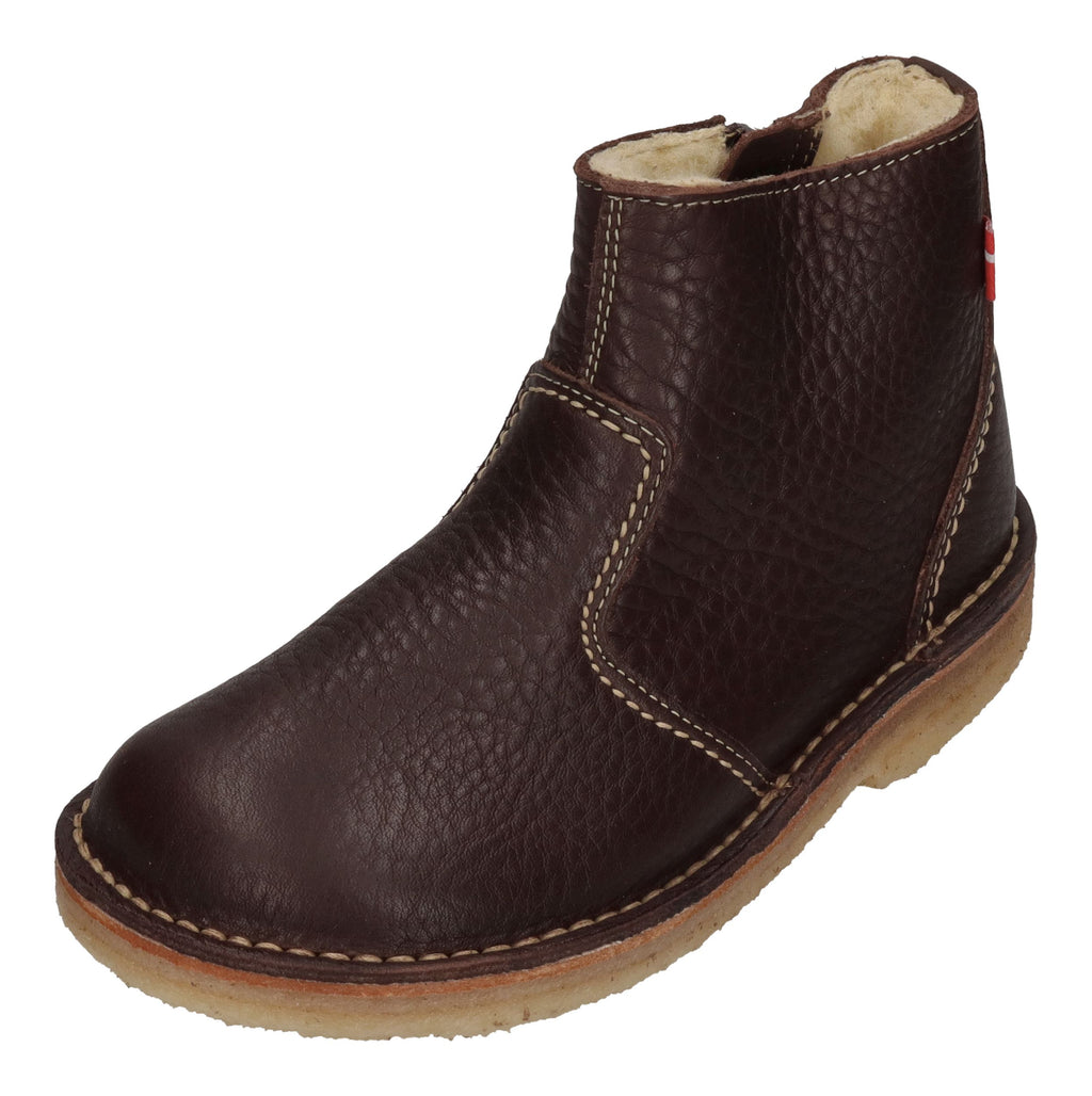 DUCKFEET gefütterte Damen Stiefeletten MIDDELFART choco