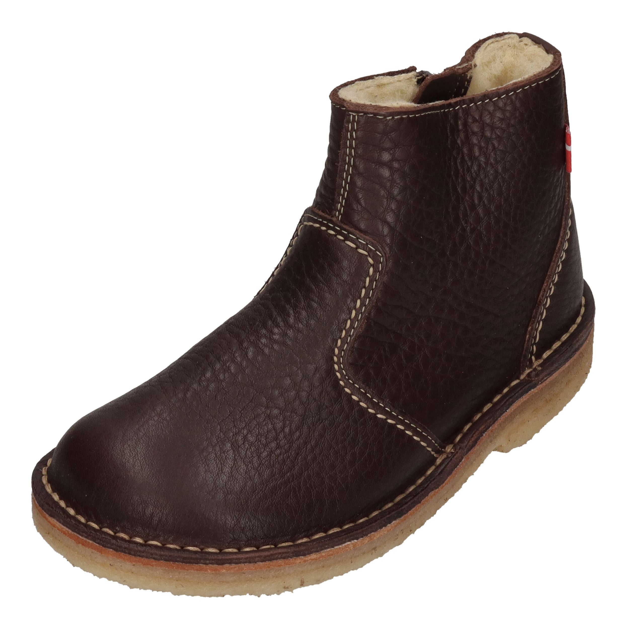 DUCKFEET gefütterte Damen Stiefeletten MIDDELFART choco