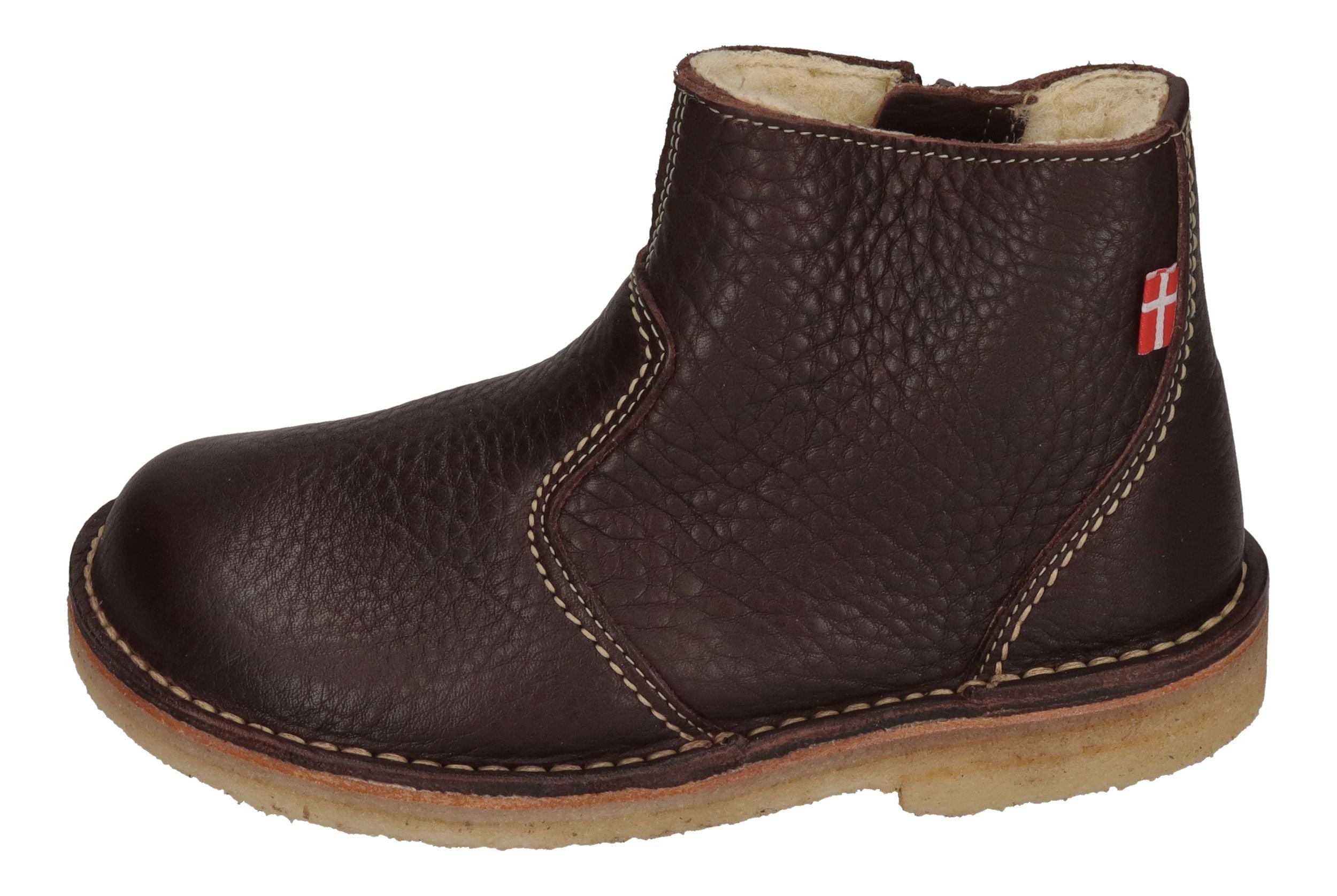 DUCKFEET gefütterte Damen Stiefeletten MIDDELFART choco