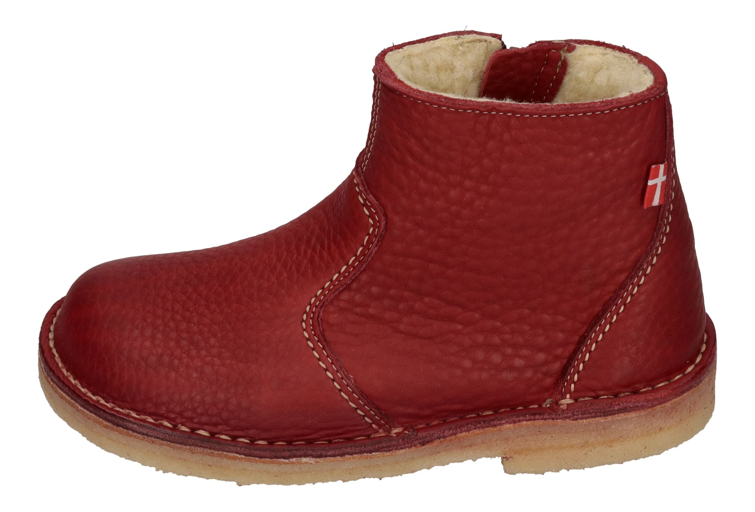 DUCKFEET gefütterte Damen Stiefeletten MIDDELFART granate