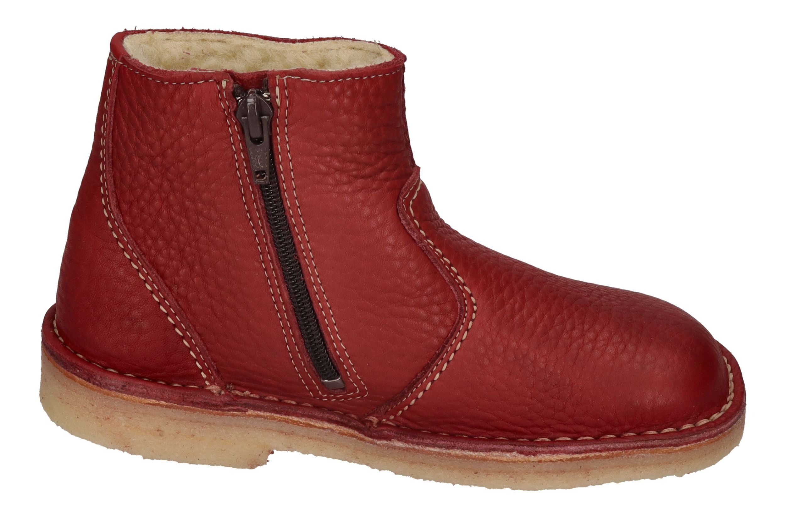 DUCKFEET gefütterte Damen Stiefeletten MIDDELFART granate