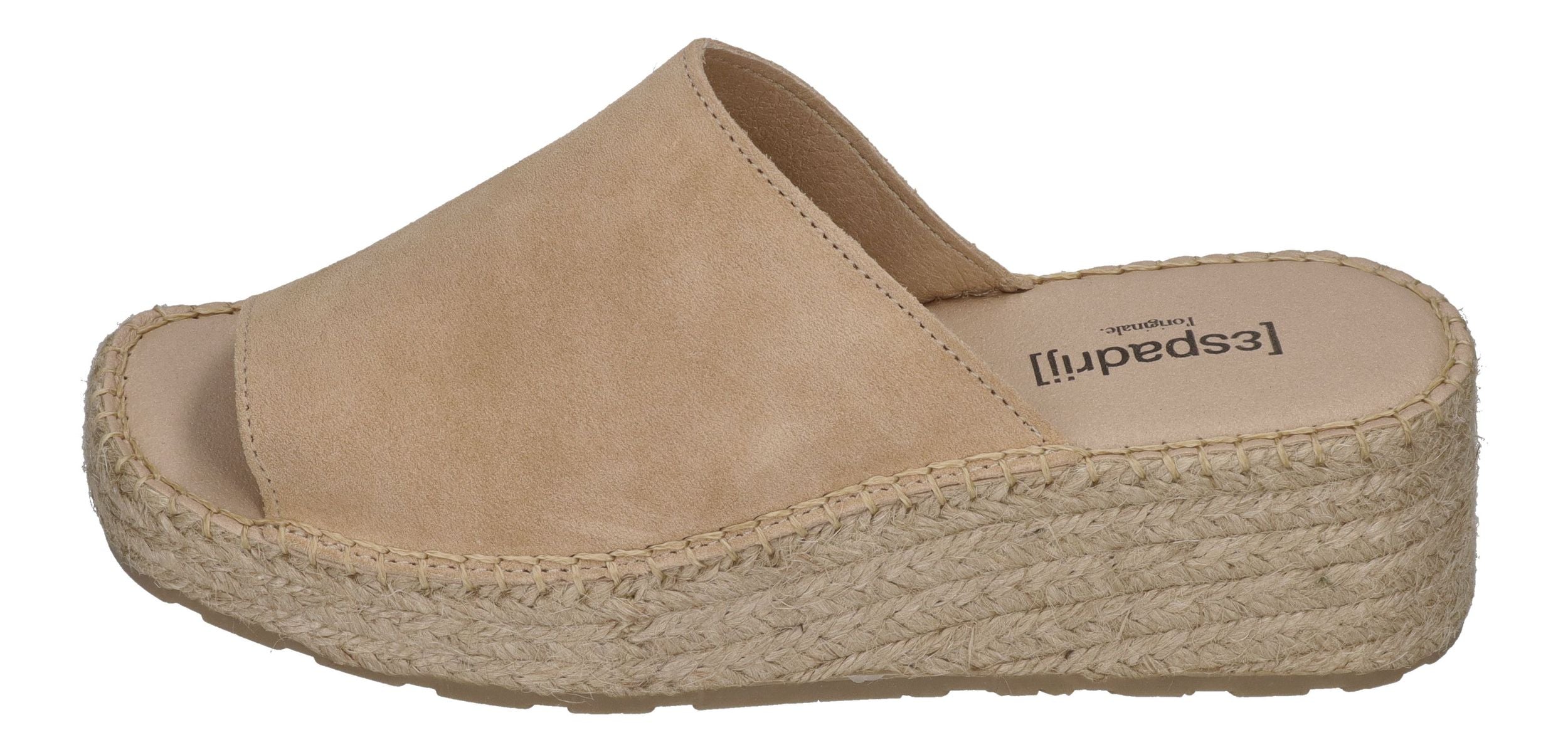 ESPADRIJ L'ORIGINALE Damenschuhe PANTOLETTE WEDGE beige
