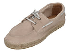ESPADRIJ L'ORIGINALE Espadrilles - NAVIRE VELOUR MEN - beige x white laces