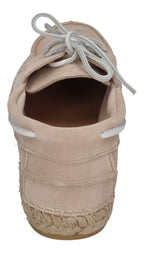 ESPADRIJ L'ORIGINALE Espadrilles - NAVIRE VELOUR MEN - beige x white laces