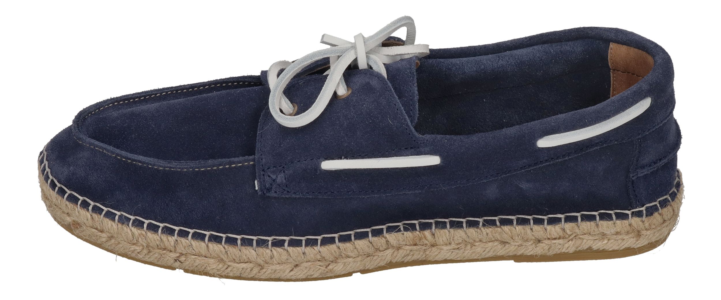 ESPADRIJ L'ORIGINALE Espadrilles - NAVIRE VELOUR MEN - marine x white laces