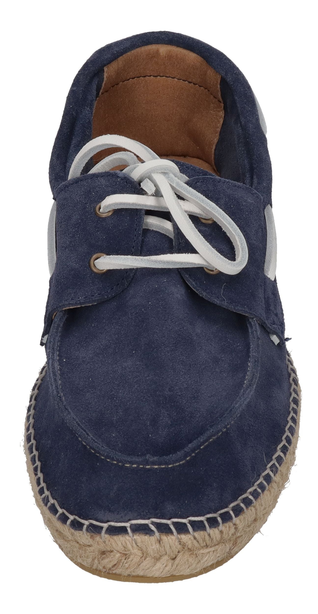 ESPADRIJ L'ORIGINALE Espadrilles - NAVIRE VELOUR MEN - marine x white laces