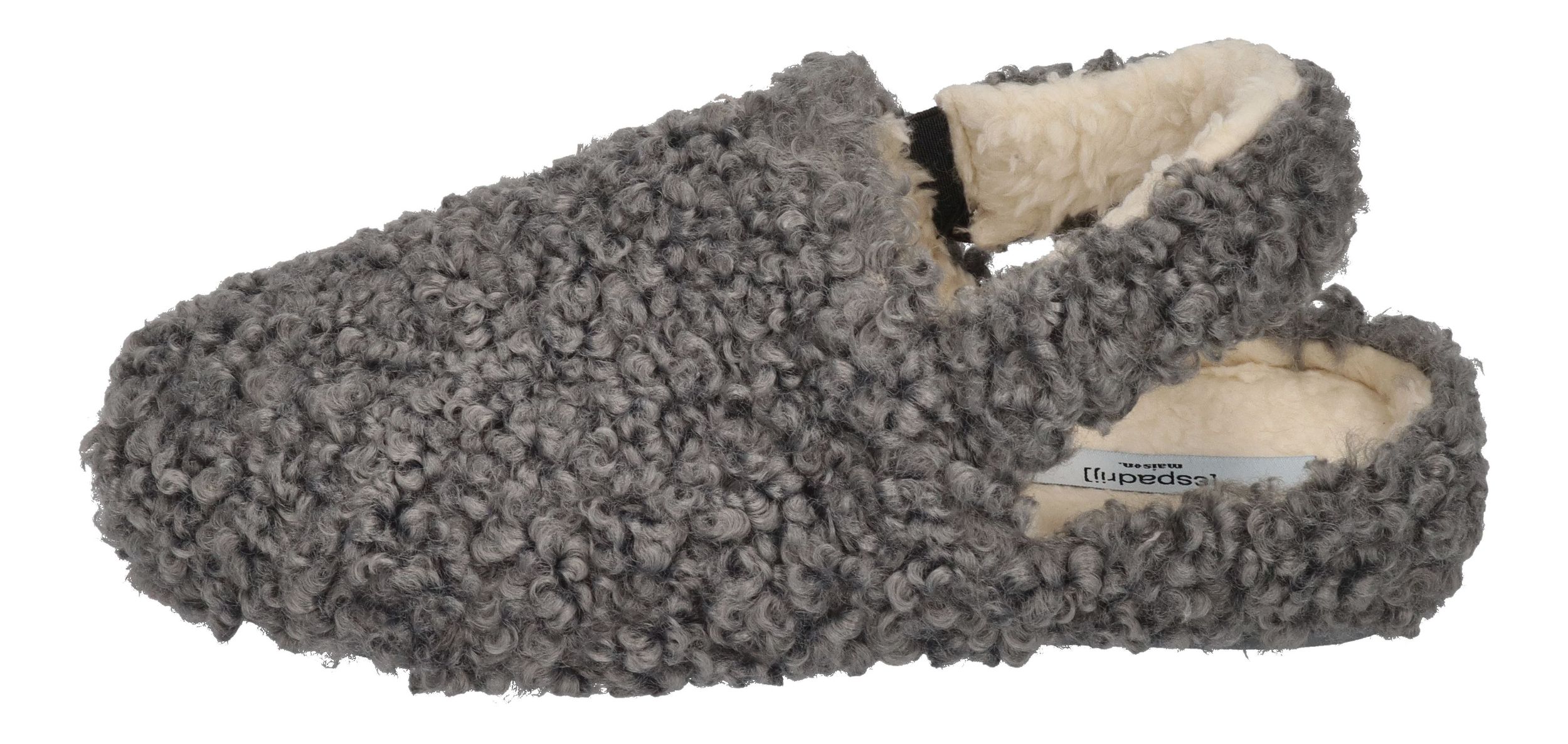 ESPADRIJ L'ORIGINALE Hausschuhe ELASTIQUE CURLY gris