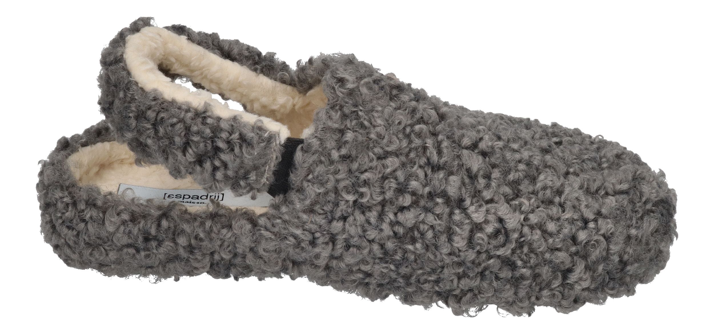 ESPADRIJ L'ORIGINALE Hausschuhe ELASTIQUE CURLY gris