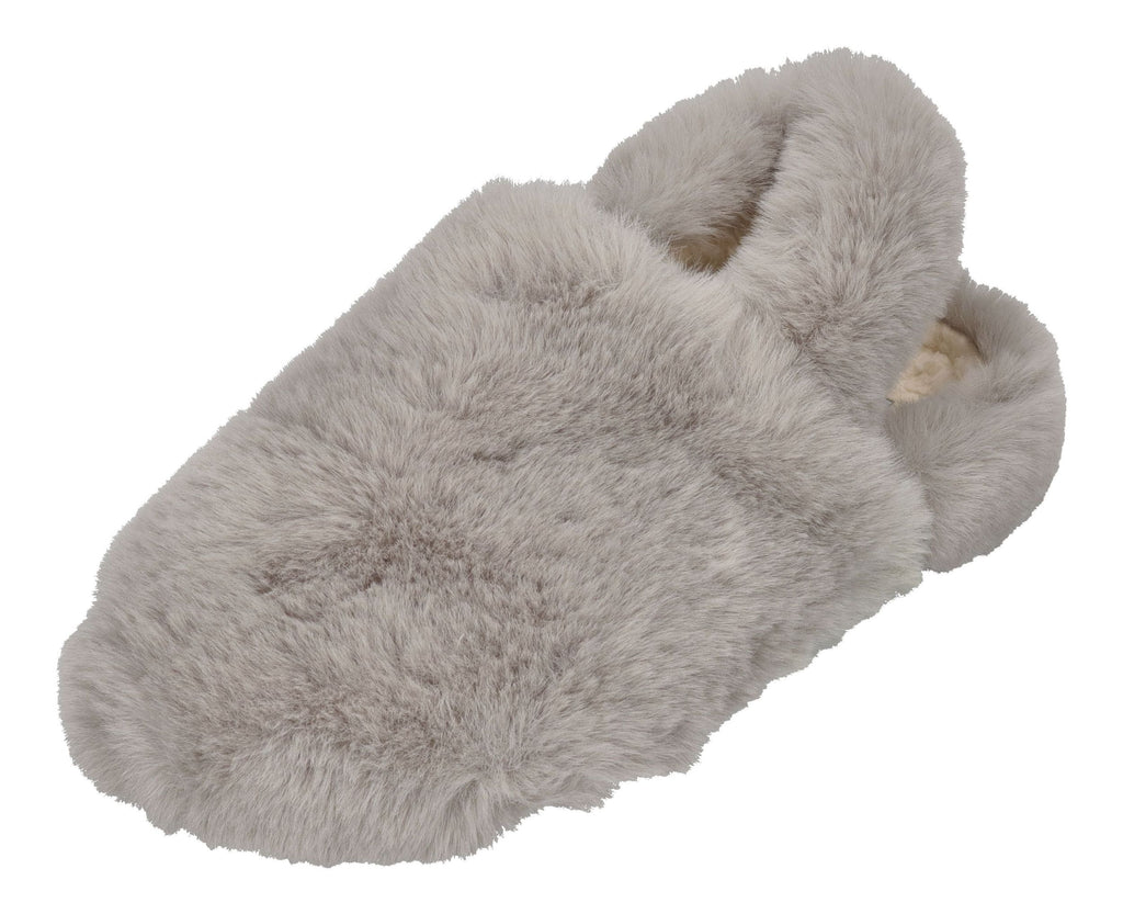 ESPADRIJ L'ORIGINALE Hausschuhe ELASTIQUE FURRY gris