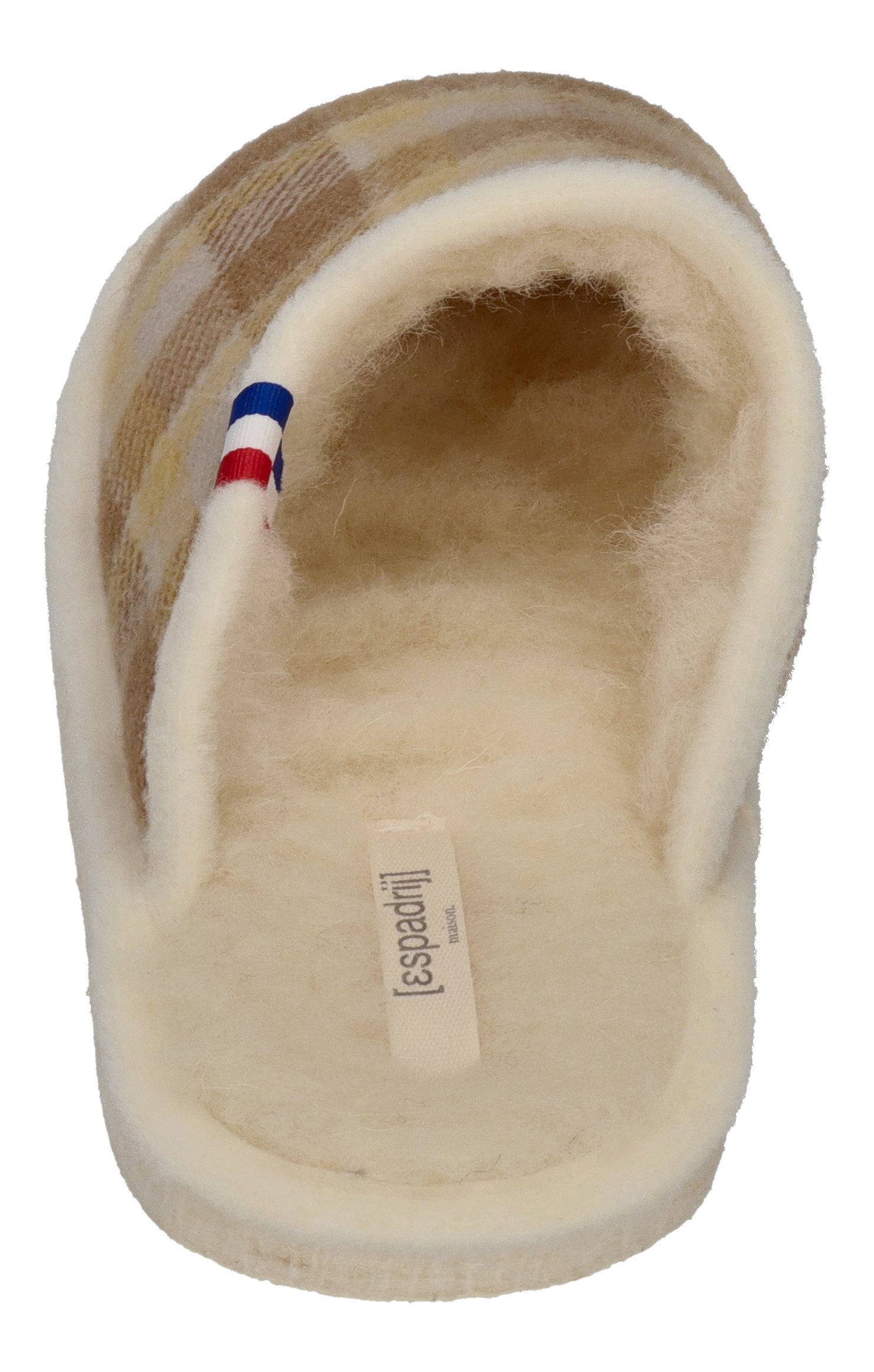 ESPADRIJ L'ORIGINALE Hausschuhe CHAUSSON WOOLCHECK jaune check small