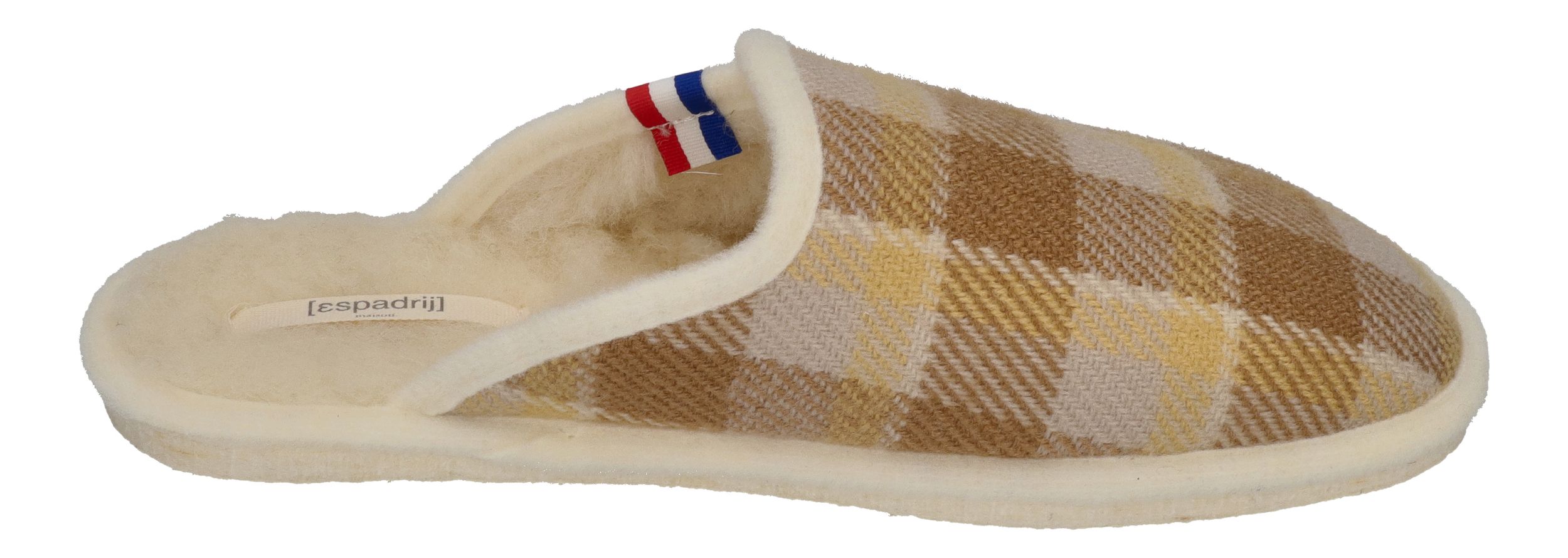 ESPADRIJ L'ORIGINALE Hausschuhe CHAUSSON WOOLCHECK jaune check small