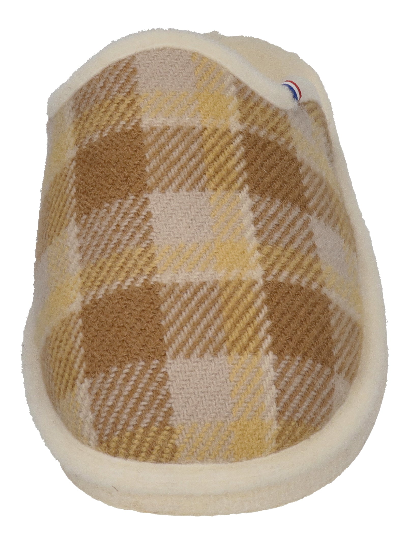 ESPADRIJ L'ORIGINALE Hausschuhe CHAUSSON WOOLCHECK jaune check small