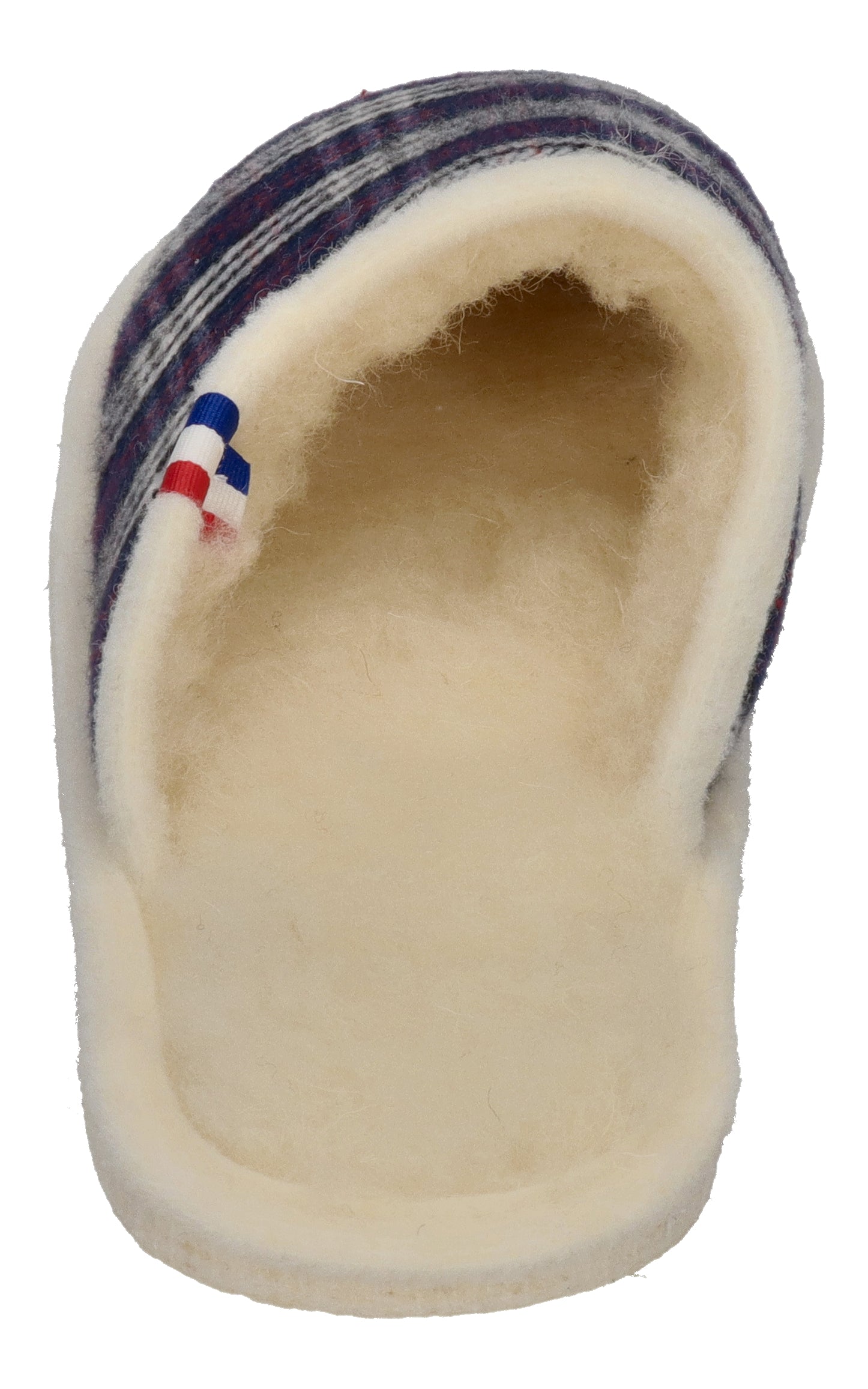 ESPADRIJ L'ORIGINALE Hausschuhe CHAUSSON WOOLCHECK marine check small