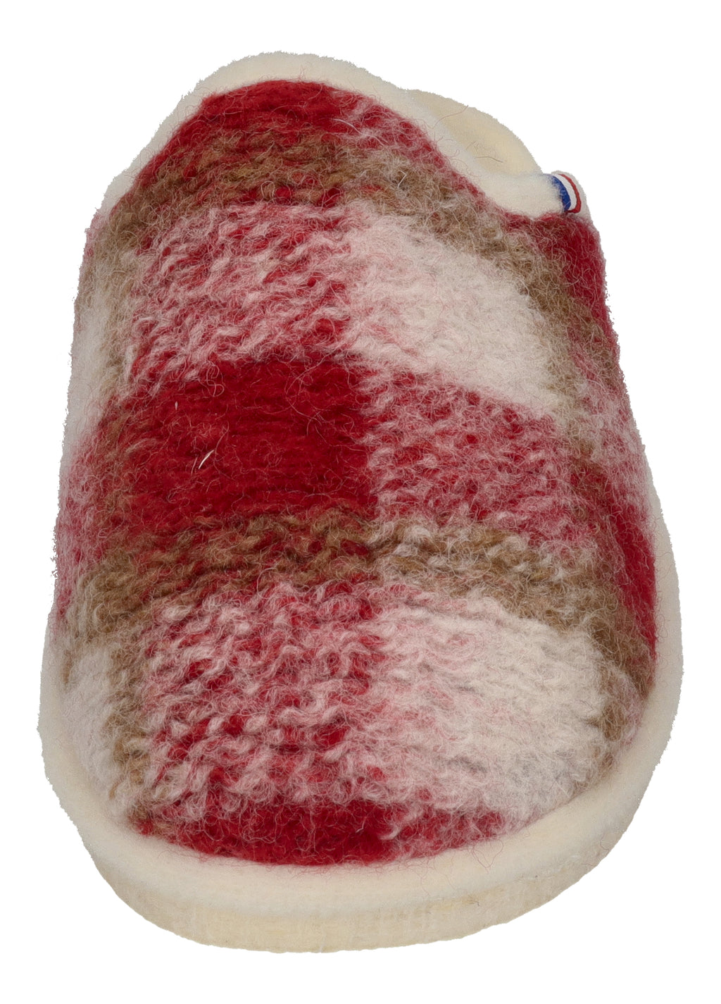 ESPADRIJ L'ORIGINALE Hausschuhe CHAUSSON WOOLCHECK rouge check big