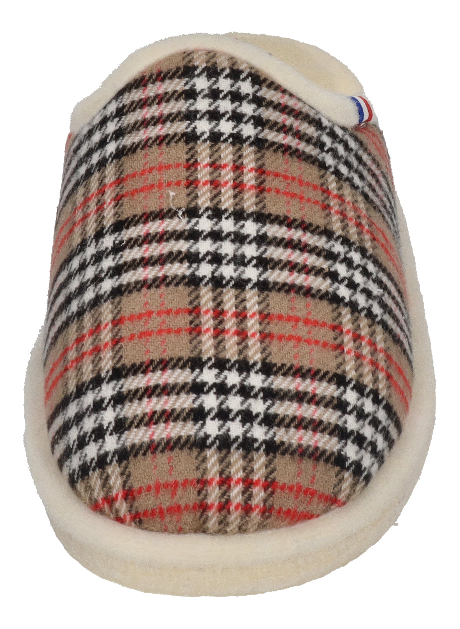 ESPADRIJ L'ORIGINALE Hausschuhe CHAUSSON WOOLCHECK sable check small