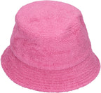 ESPADRIJ L'ORIGINALE Hut BUCKET HAT FROTTÉE 90 - fuchsia