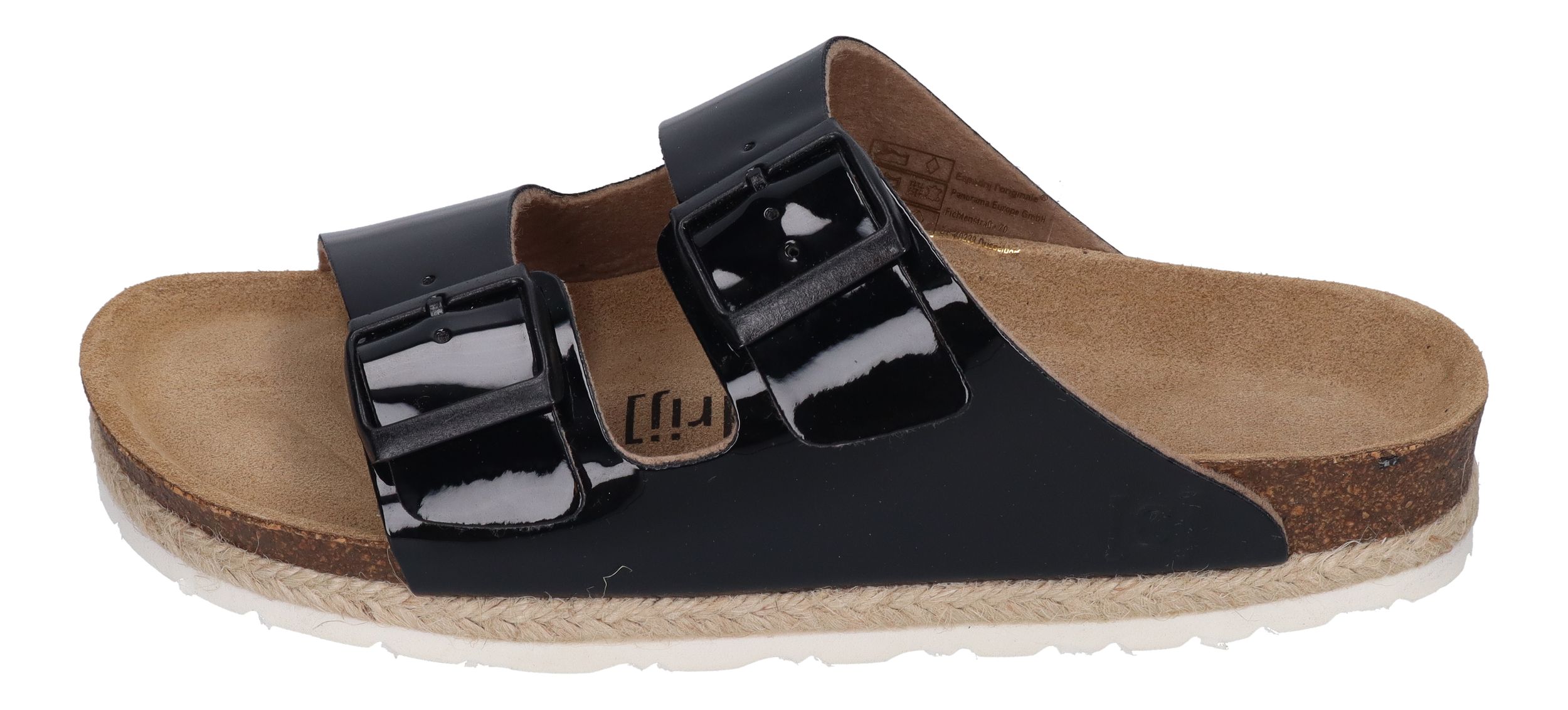 ESPADRIJ L'ORIGINALE Pantolette - AMI GLOSSY - noir