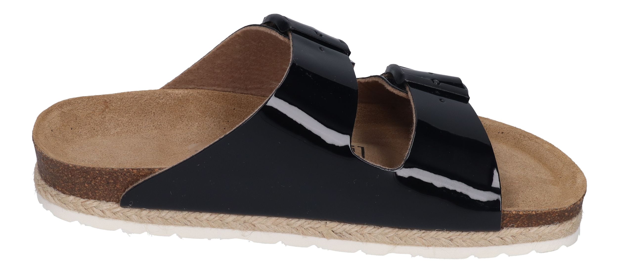 ESPADRIJ L'ORIGINALE Pantolette - AMI GLOSSY - noir