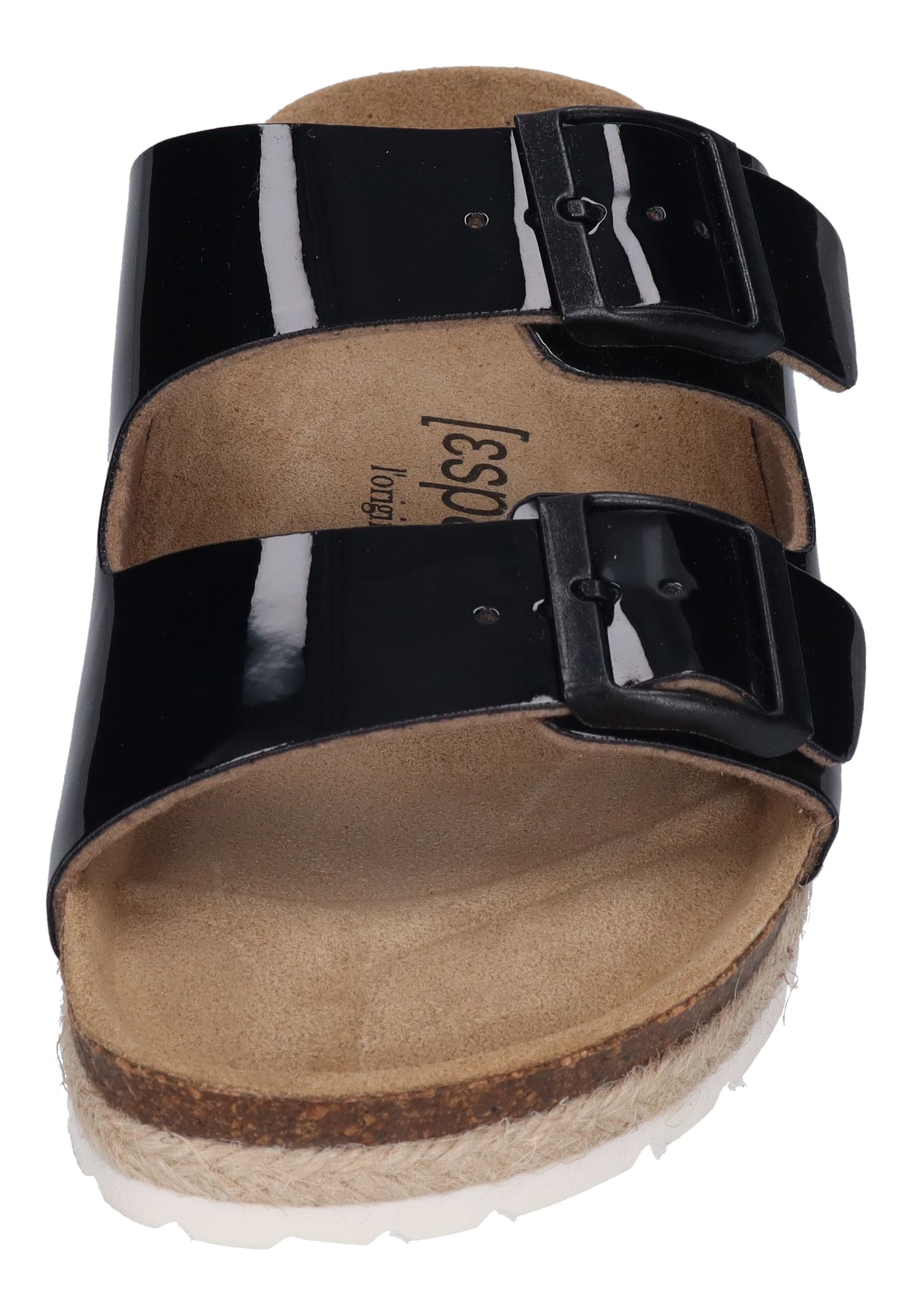 ESPADRIJ L'ORIGINALE Pantolette - AMI GLOSSY - noir