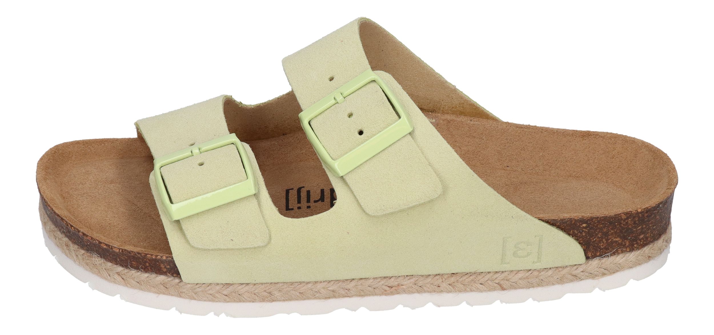 ESPADRIJ L'ORIGINALE Pantolette - AMI VELOUR - vert clair