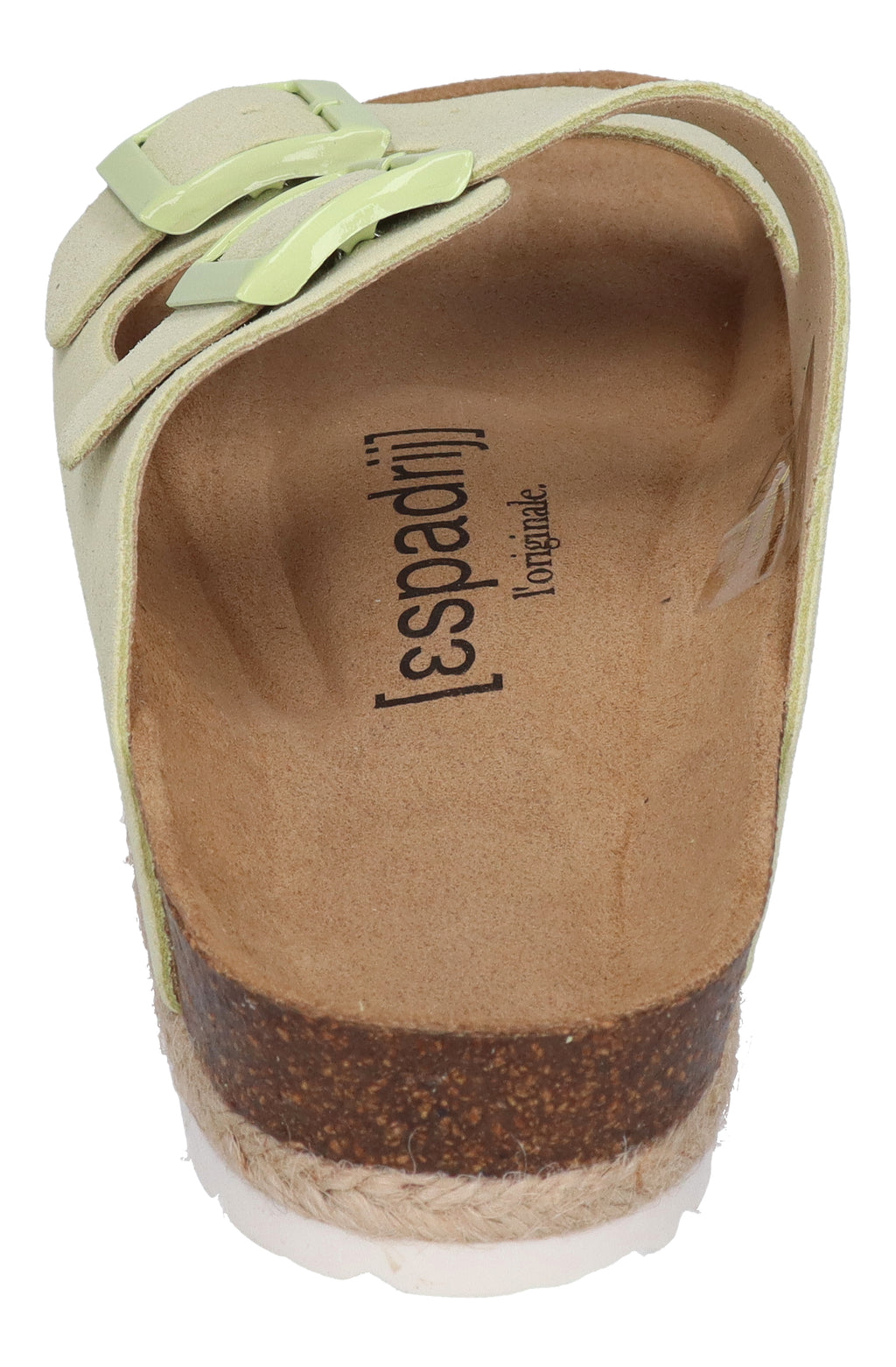 ESPADRIJ L'ORIGINALE Pantolette - AMI VELOUR - vert clair