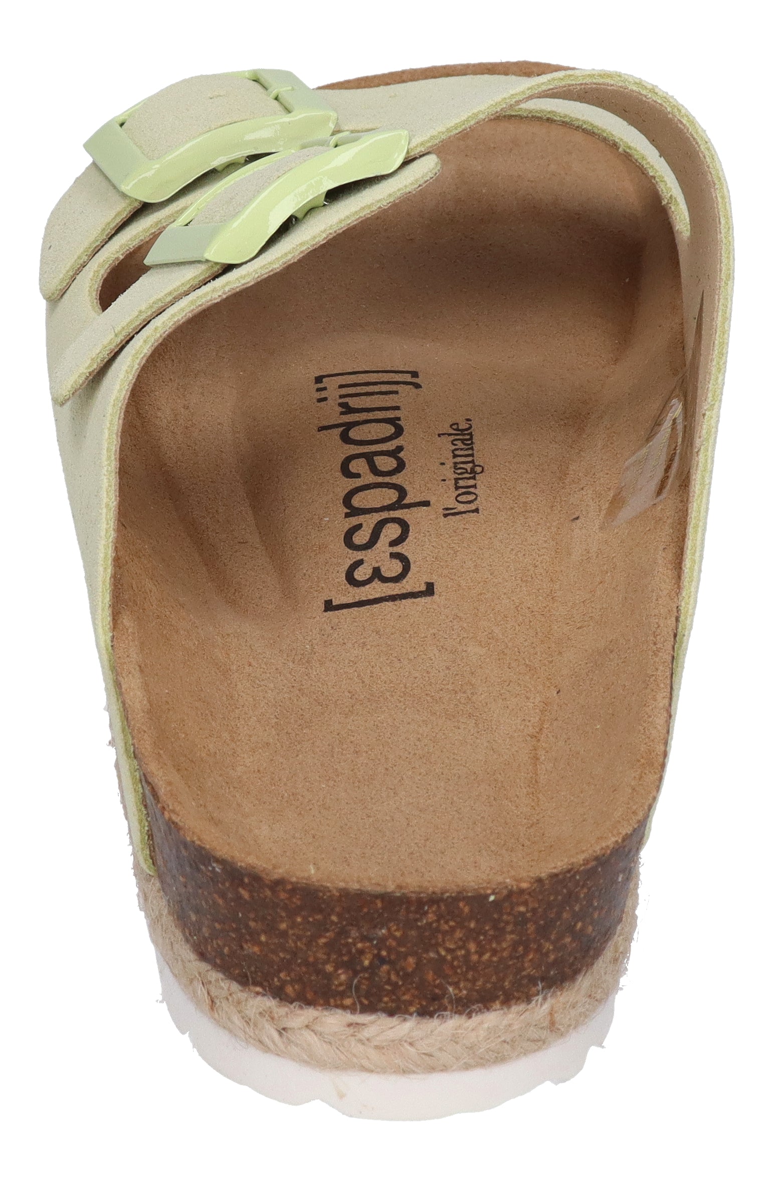 ESPADRIJ L'ORIGINALE Pantolette - AMI VELOUR - vert clair