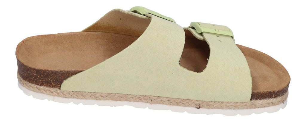 ESPADRIJ L'ORIGINALE Pantolette - AMI VELOUR - vert clair
