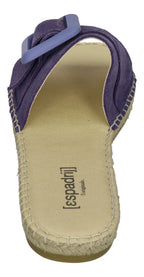 ESPADRIJ L'ORIGINALE Pantolette BELFORT MONO dusty blue
