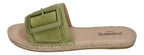 ESPADRIJ L'ORIGINALE Pantolette - BELFORT MONO - vert clair
