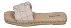 ESPADRIJ L'ORIGINALE Pantolette - CARRE CHECK - nature