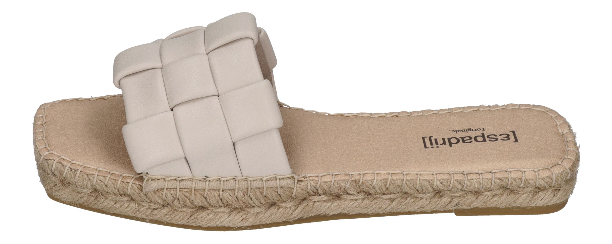 ESPADRIJ L'ORIGINALE Pantolette - CARRE CHECK - nature